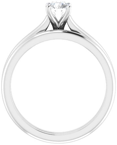 14K White 4.8 mm Round Solitaire Engagement Ring Mounting (7)