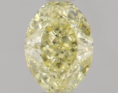 0.5 carat Fancy  Yellow-VVS1 Natūralus Oval Deimantas (1)
