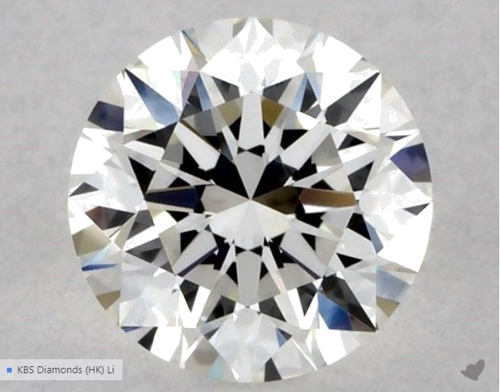 0.53 carat G-VVS2 Excellent cut Natūralus Round Deimantas (1)
