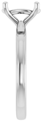 Sužadėtuvių Žiedas 14k white gold Oval 10mm x 8mm (4)