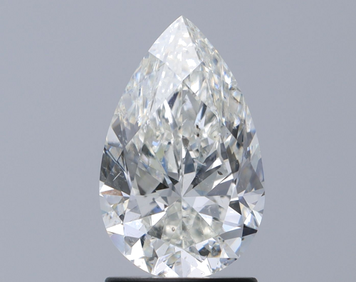 1.7 carat I-SI2 Natūralus Pear Deimantas (1)