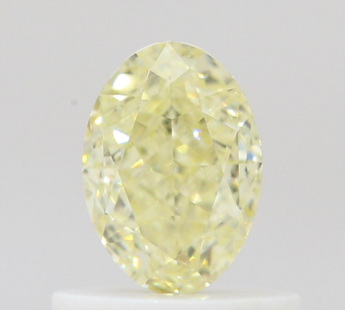 0.67 carat Fancy Light Yellow-VVS2 Natūralus Oval Deimantas (1)