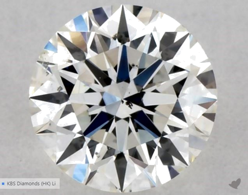 0.41 carat H-SI2 Excellent cut Natūralus Round Deimantas (1)