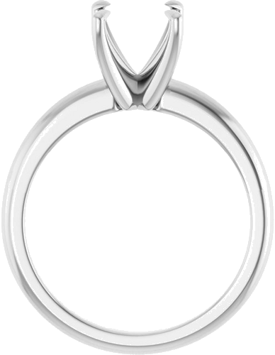 Sužadėtuvių Žiedas „Claw-Prong Solitaire“ 14k white gold Square 5.5mm (2)
