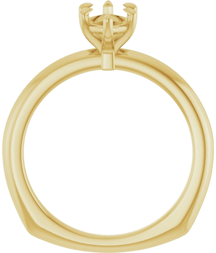 Sužadėtuvių Žiedas „Claw-Prong Euro Shank“ 10k yellow gold Marquise 10mm x 5mm (2)