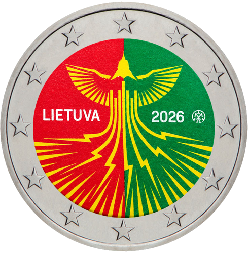 2026 Литва Енергийна независимост монета от 2 евро (1)
