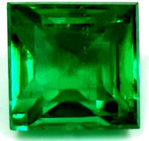 0.99 carat GREEN Square Smaragdas (1)