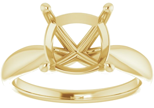 Sužadėtuvių Žiedas 14k yellow gold Cushion 9mm (3)
