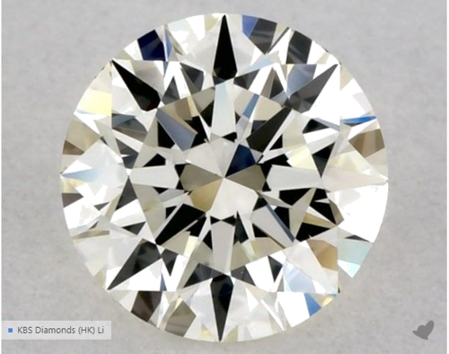 0.33 carat K-VVS1 Excellent cut Natūralus Round Deimantas (1)