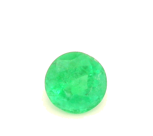 0.37 carat GREEN Round Smaragdas (1)
