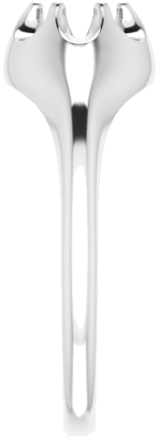 Sužadėtuvių Žiedas „Solitaire Belcher“ 925 Sidabro Round 4.1mm (4)