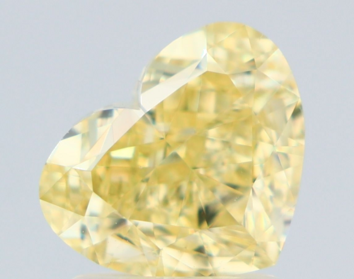 2.01 carat Fancy Yellow-VS2 Natūralus Heart Deimantas (1)