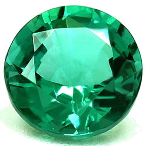0.52 carat GREEN Round Smaragdas (1)