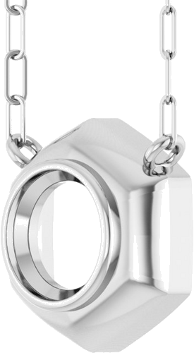 Pakabukas „Bezel-Set Solitaire“ 925 Sidabro Round 7mm (2)