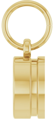 Pakabukas „Bezel-Set Solitaire Charm“ 14k yellow gold Round 6.5mm (3)