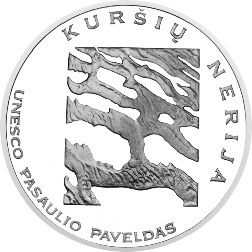 2004 Kuršių Nerija (UNESCO pasaulio paveldas) 50 Litų sidabrinė moneta PF 69 ULTRA CAMEO (3)