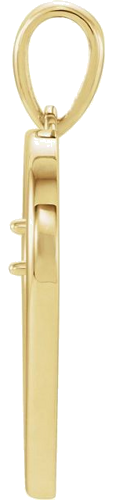 Pakabukas „Heart“ 10k yellow gold Round 2.2mm (2)