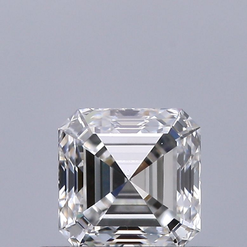 0.5 carat F-VS2 Natūralus Asscher Deimantas (1)