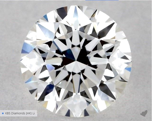 0.57 carat E-VS2 Excellent cut Natūralus Round Deimantas (1)