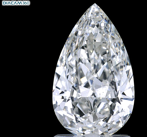 1.52 carat F-VS2 Natūralus Pear Deimantas (1)