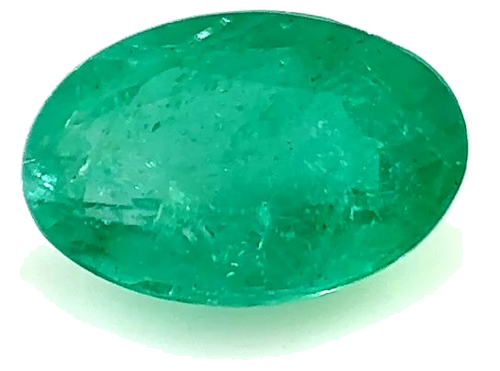 0.44 carat GREEN Oval Smaragdas (1)