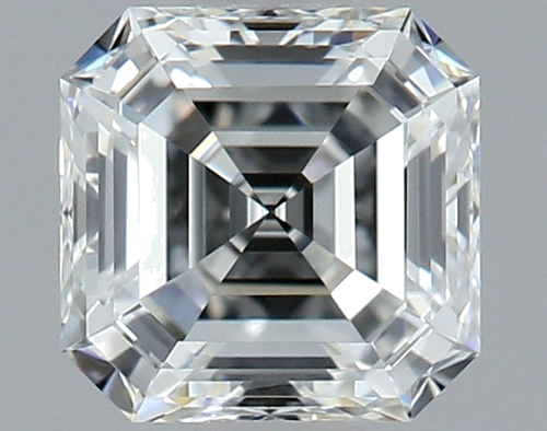 0.51 carat F-VVS1 Natūralus Asscher Deimantas (1)