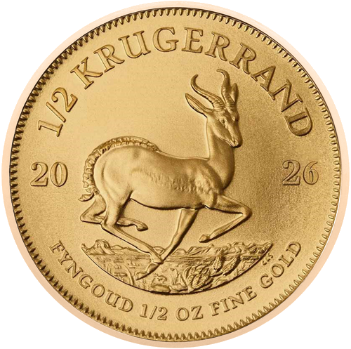 1/2 oz Krugerrand 2026 Pietų Afrika auksinė moneta (1)