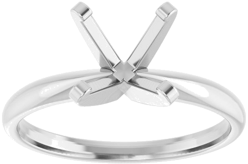 Sužadėtuvių Žiedas „Solitaire“ 14k white gold Round 8mm (3)