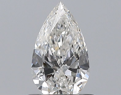 0.53 carat F-SI1 Natūralus Pear Deimantas (1)