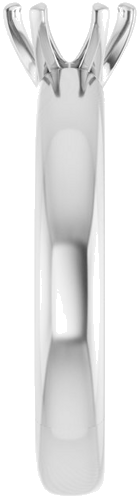 14K White 5.8 mm Round Engagement Ring Mounting (4)