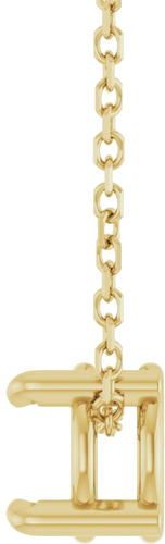 Pakabukas „Solitaire Slide“ 14k yellow gold Round 5.5mm (3)