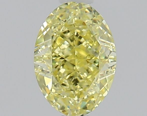 0.61 carat Fancy Yellow-VS1 Natūralus Oval Deimantas (1)