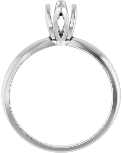 Sužadėtuvių Žiedas „V-End Tulipset® Solitaire“ 14k white gold Marquise 8mm x 4mm (2)