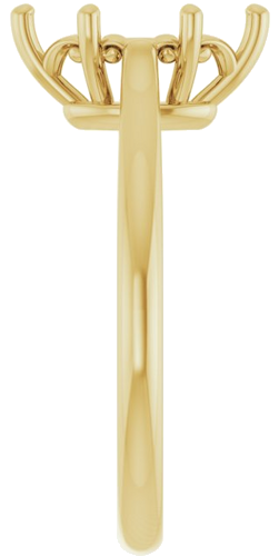 14K Yellow 10x5 mm Marquise Solitaire Engagement Ring Mounting (4)