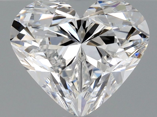 1.0 carat D-VVS2 Natūralus Heart Deimantas (1)