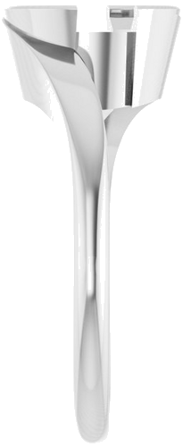 Sužadėtuvių Žiedas „Half-Bezel Solitaire“ 14k white gold Round 8.2mm (4)