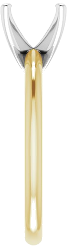 Sužadėtuvių Žiedas „Solitaire“ 585 Baltojo Ir Geltonojo Aukso Oval 9mm x 7mm (4)