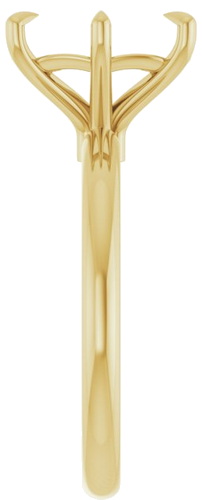 Sužadėtuvių Žiedas „Solitaire“ 14k yellow gold Elongated Cushion 11mm x 9mm (4)