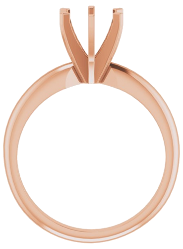 14K Rose 6-6.6 mm  Round 6-Prong Solitaire Ring Mounting (2)