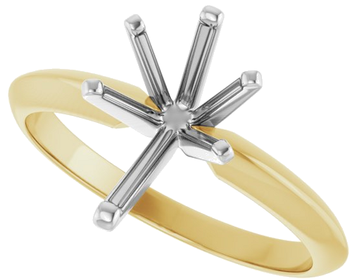 14K Yellow White 10.5x6.5 mm Pear Engagement Ring Mounting (5)