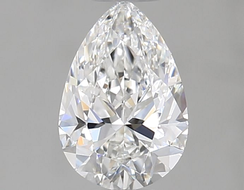 0.5 carat F-IF Natūralus Pear Deimantas (1)