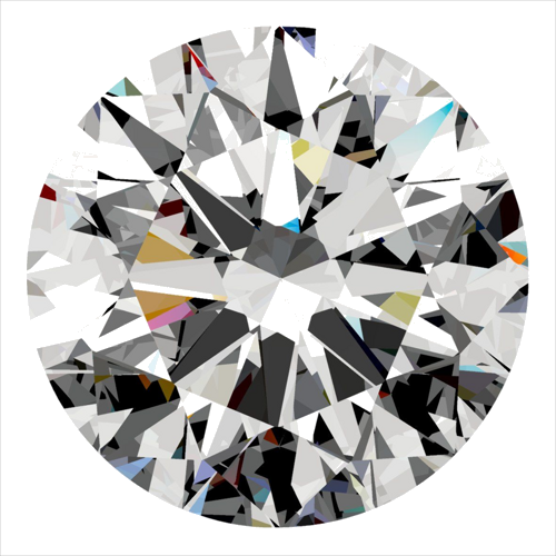 0.3 carat D-VS2 Excellent cut Natūralus Round Deimantas (1)