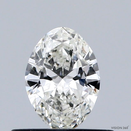 0.4 carat I-VVS2 Natūralus Oval Deimantas (1)