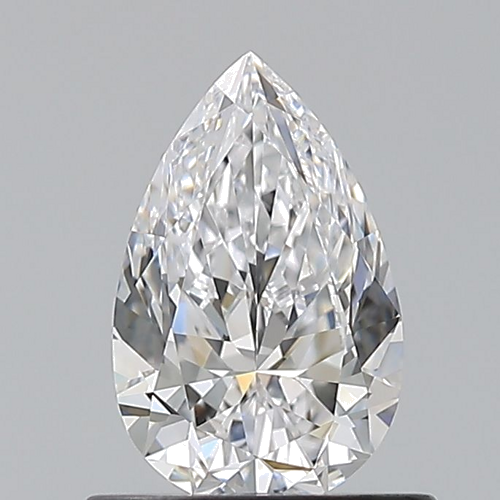 0.7 carat D-VS1 Natūralus Pear Deimantas (1)