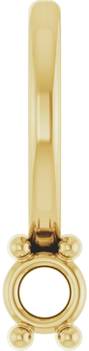 14K Yellow 2.5 Round 1-Stone Family Bar Pendant Mounting (1)