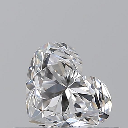 0.52 carat E-VVS1 Natūralus Heart Deimantas (1)