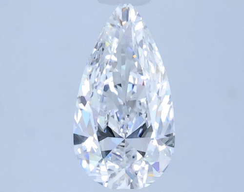 0.49 carat D-VVS2 Natūralus Pear Deimantas (1)