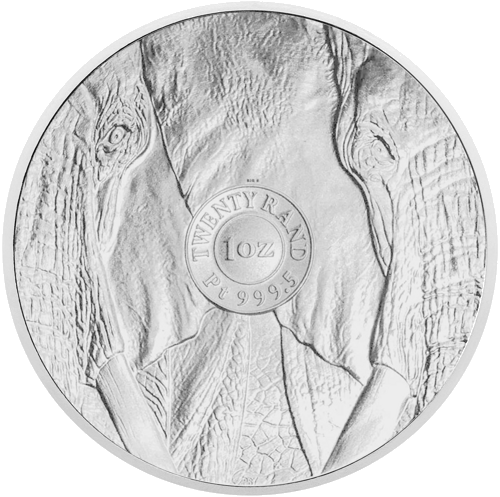 1 oz Слон (Big Five II) 2020 Южна Африка платинена монета (2)