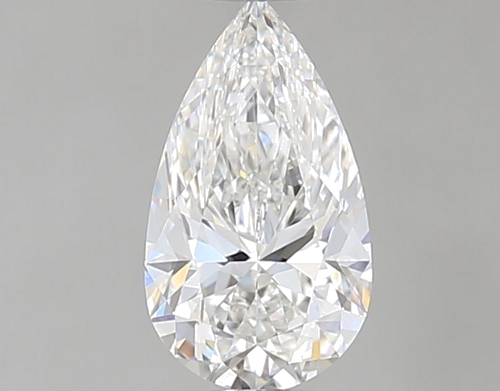 0.5 carat F-VVS2 Natūralus Pear Deimantas (1)