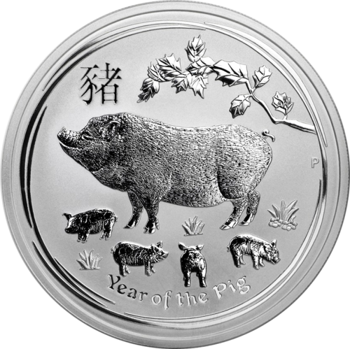 5 oz Year of the Pig 2019 Lunar Australia silver coin (1)